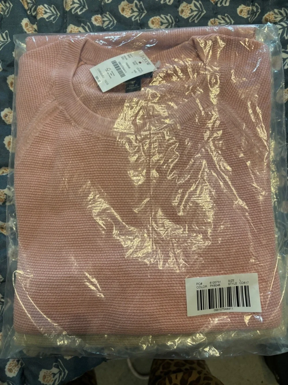 NWT J.Crew Waffle Knit Crewneck Sweater